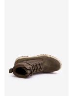 Męskie Botki Trapery Memory Foam Khaki Big Star KK174205