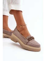 Zazoo 3429/W Damskie Zamszowe Mokasyny Z Ozdobą Cappuccino Zazoo 3429/W Damskie Zamszowe Mokasyny Z Ozdobą Cappuccino