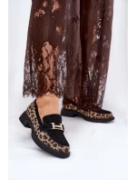 Semišové Dámské Mokasíny Černé model 21691292 - VINCEZA