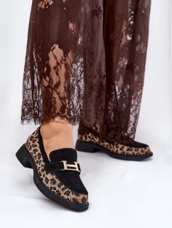 Semišové Dámské Mokasíny Černé model 21691292 - VINCEZA