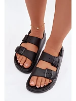 Dámské pěnové sandály na platformě Big Star TT274A031 Černé