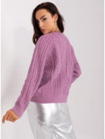 Sweter AT SW fioletowy model 18959471 - FPrice Sweter AT SW fioletowy model 18959471 - FPrice