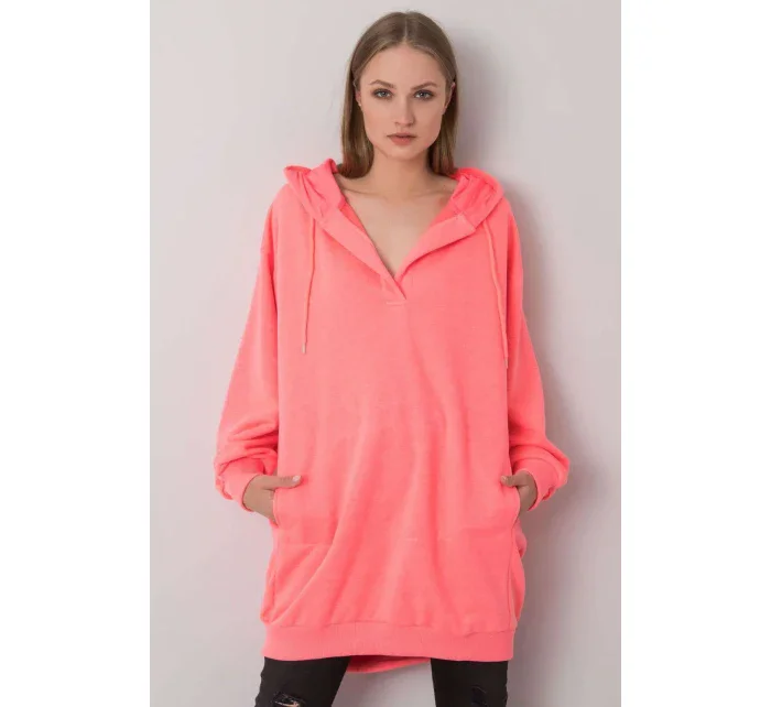 Dámska mikina Model EM-BL-ES-21-528.12X Fluo Pink - Ex Moda Dámska mikina Model EM-BL-ES-21-528.12X Fluo Pink - Ex Moda