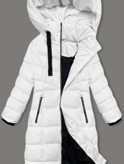 bílá dámská zimní bunda model 21246137 - J.STYLE