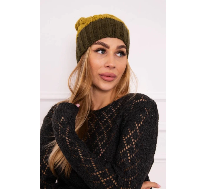 Paris fleecová čiapka K212 kivi+khaki