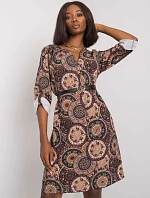 Šaty DHJ SK 12336B.74P hnedá