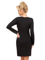 Dlhá čierna košeľa Silvana - Donna Dlhá čierna košeľa Silvana - Donna