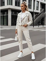 Dámská džínová bunda light beige Dstreet model 21972707 - FashionStreet