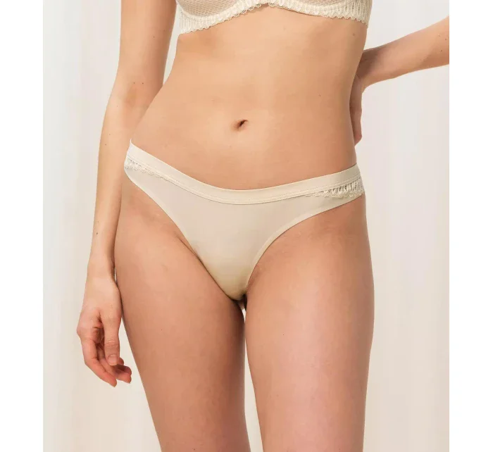 Dámské tanga Aura Spotlight High Leg string krémová - Triumph Dámské tanga Aura Spotlight High Leg string krémová - Triumph