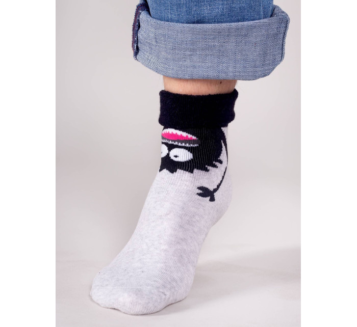 Chlapčenské vyhrnuté ponožky YO! SKF-0003C Boy Frotte 17-34