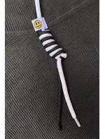 Dámsky komplet v grafitovej farbe - mikina a nohavice typu cargo (AMG-322A)