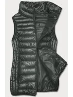 Dámska khaki vesta so stojatým golierom (B8233-11)