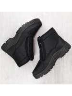 Novinky M EVE439 čierne zateplené snehové topánky