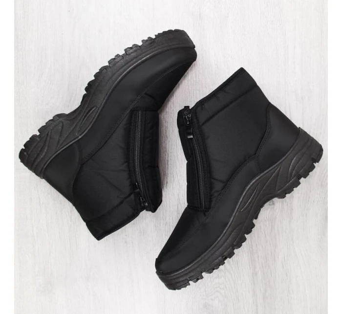 Novinky M EVE439 čierne zateplené snehové topánky