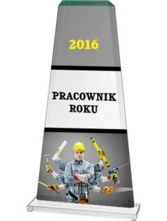Sklenená trofej s farebnou potlačou LuxorJet