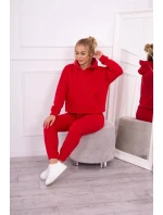 Souprava s podšívkou a zavazováním na červená model 18747973 - K-Fashion Souprava s podšívkou a zavazováním na červená model 18747973 - K-Fashion