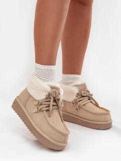 sněhule z přírodního semiše  světle béžové model 21714076 - D.Franklin