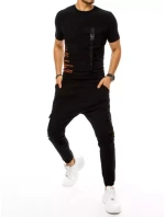 Pánské černé tepláky Dstreet model 21962931 - FashionStreet Pánské černé tepláky Dstreet model 21962931 - FashionStreet