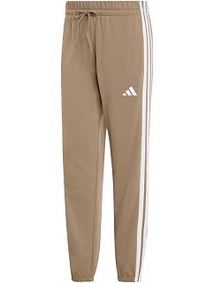 Dámske nohavice adidas Essentials 3-Stripes French Terry Cuffed, béžové, KF8338, dámske