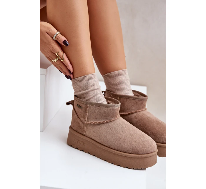 sněhule na platformě Big Star béžové model 21677565 - Big Star Shoes