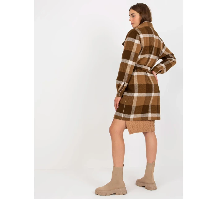 Dámsky kabát LK PL 509076 57P tmavo lila Dámsky kabát LK PL 509076 57P tmavo lila