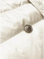 Dámsky kabát s gombíkmi vo farbe ecru (5M3160/1-254) Dámsky kabát s gombíkmi vo farbe ecru (5M3160/1-254)