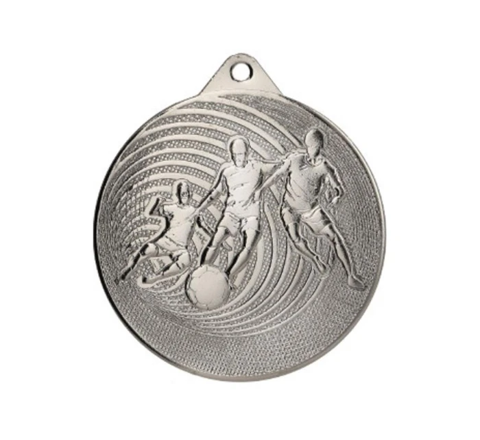 KOVOVÁ MEDAILA FUTBAL FI 70 MMC3070 - STRIEBORNÁ