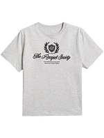 Dámské tričko 4F F2738 cool light grey melange 4FWSS26TTSHF2738 27M