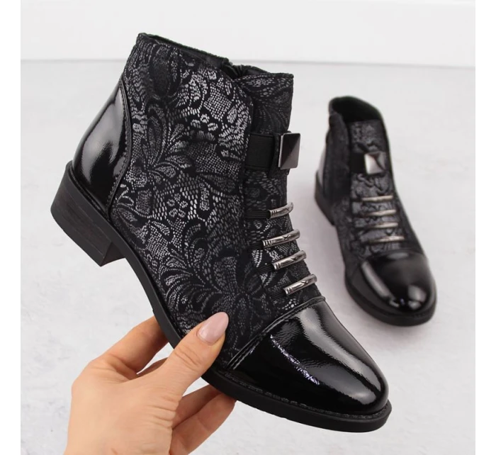 Dámské boty s černé model 22014901 - Sabatina Dámské boty s černé model 22014901 - Sabatina