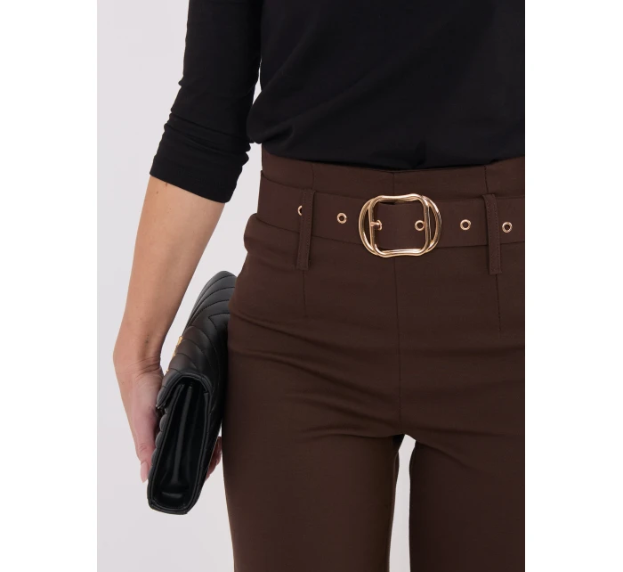 Spodnie IT SP model 21782432 brązowy - FPrice Spodnie IT SP model 21782432 brązowy - FPrice