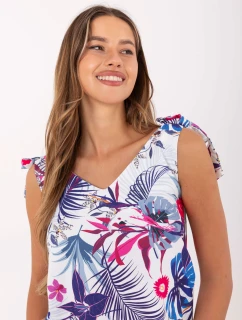 Dámsky top WN TP 1482 4.67 biely a tmavomodrý