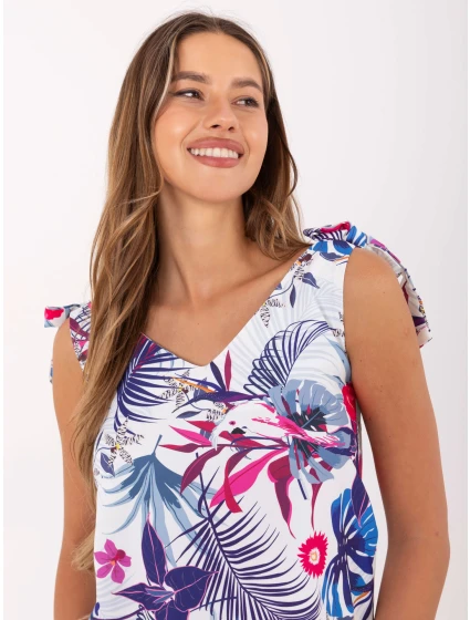 Dámsky top WN TP 1482 4.67 biely a tmavomodrý Dámsky top WN TP 1482 4.67 biely a tmavomodrý