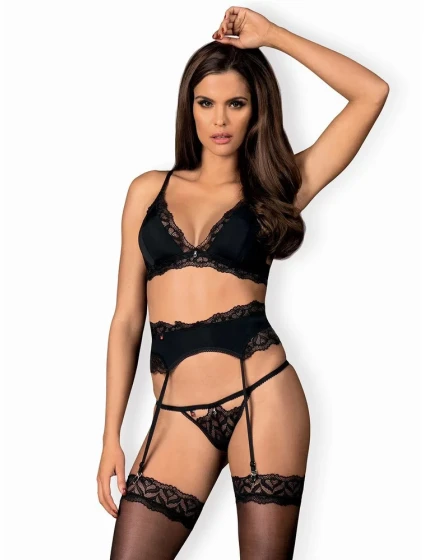 Zmyselný set Arisha set with garter belt - Obsessive Zmyselný set Arisha set with garter belt - Obsessive
