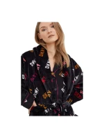 Dámsky župan YI2222688F 006 tm.šedá s potlačou - DKNY Dámsky župan YI2222688F 006 tm.šedá s potlačou - DKNY