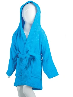 The One Towelling Kids Bathrobe Detský župan 48.1013 tyrkysový