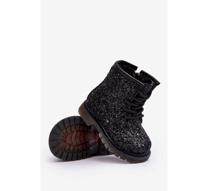 Dětské Botky Se Zipem Černé model 21636429 - Boto