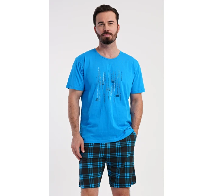 Pánske pyžamové šortky Tetris