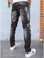 Pánske čierne nohavice FashionStreet UX3815