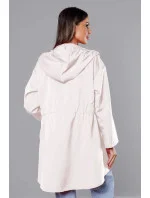 Tenký asymetrický dámsky prehoz cez oblečenie v smotanovej farbe (B8117-26)