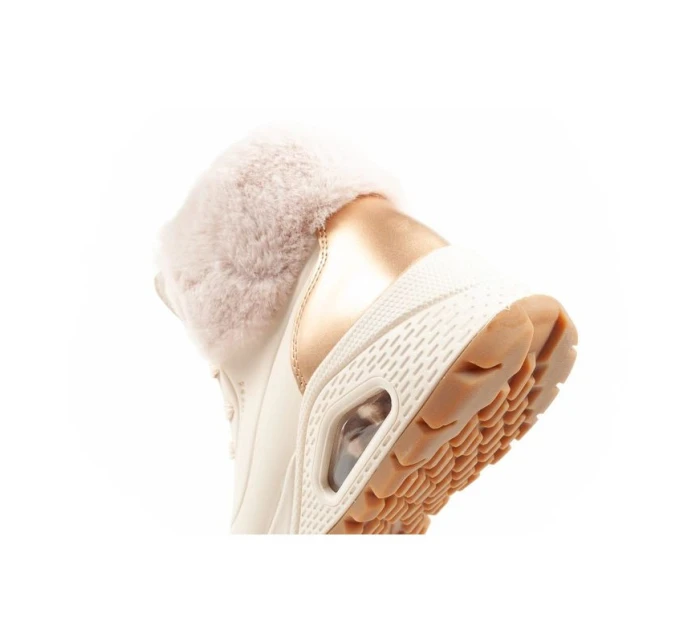 Uno model 21394781 dámská sportovní obuv zateplené boty zimní béžové dámské - Skechers