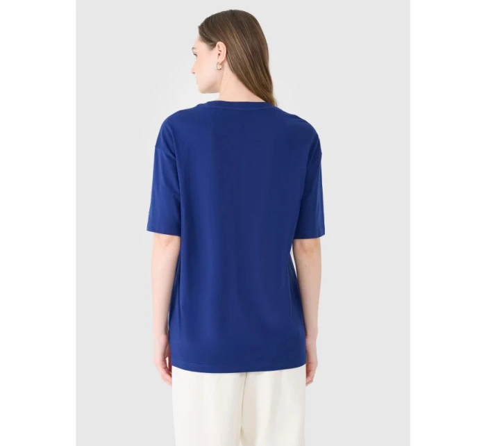 Dámské hladké tričko oversize model 21436834 - 4F