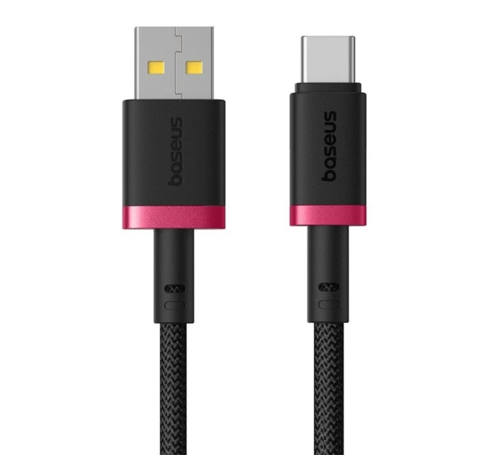 Baseus Dura USB-Type C 60W 2m kábel (červený/čierny)