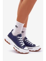 Nízké Dámské Tenisky Na Platformě Tmavě Modré model 21683095 - EVENTO