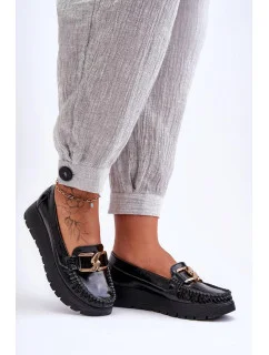 Mokasiny model 21099103 černé Step in style - SWEET SHOES