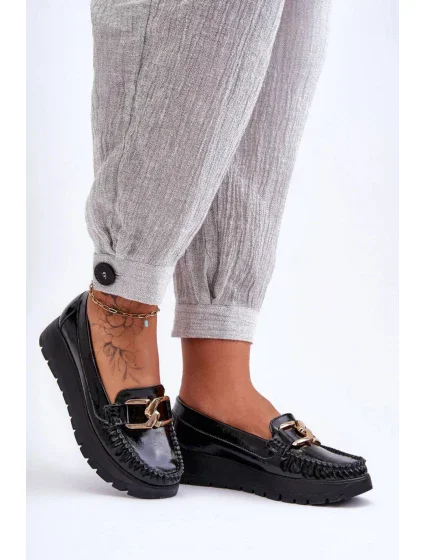 Mokasíny 10141-Z čierne - Krok vo veľkom štýle