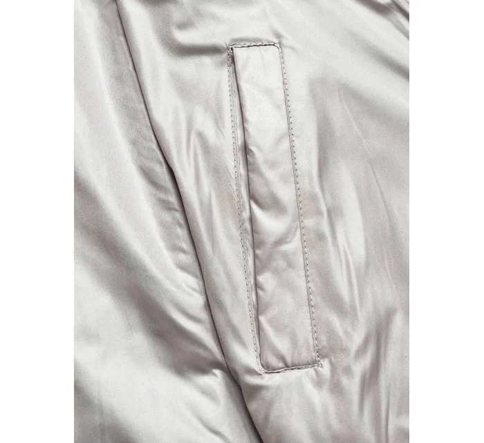 Čierna/béžová dámska bunda (BH-2204) Čierna/béžová dámska bunda (BH-2204)