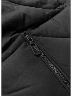 Černá dámská zimní bunda s kapucí model 22041631 - J.STYLE Černá dámská zimní bunda s kapucí model 22041631 - J.STYLE