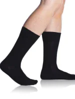 Bambusové klasické pánske ponožky BAMBUS COMFORT SOCKS - Bellinda - čierna