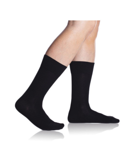 Bambusové klasické pánske ponožky BAMBUS COMFORT SOCKS - Bellinda - čierna