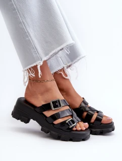 Dámské Sandály Na Nízkém Podpatku  Černé model 21661798 - Zaxy